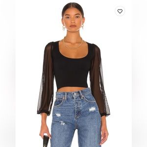 Free People Lost in Love Seamless Top in Black - XS/S